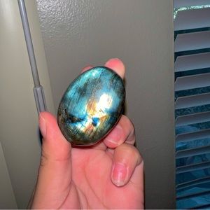 Labradorite Palmstone Crystal Natural Gemstone